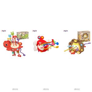 Mainan sensorik perjalanan aktivitas tali tarik silikon stimulasi taktil keterampilan Motor montesori dinosaurus untuk balita - Product Image 5