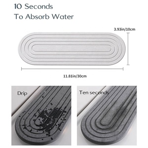 Posavasos de Piedra con Patrón Tallado Personalizado, Fuertemente Absorbentes de Agua, Jaboneras de Cocina, Bandejas, Bandeja de Secado de Piedra <span class=keywords><strong>para</strong></span> Lavabo de Baño - Product Image 2