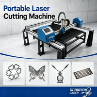 Taşınabilir Fiber Lazer Kesici 1500W-6000W 0.1mm Hassas Sac Kesim AI/PLT Yüksek Güvenlik 3 Yıl Garantili Yeni Tek Fazlı
