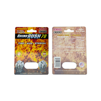 All'ingrosso scatola di carta per pillole da uomo Set di carte da imballaggio per rinoceronte 7 3d 5000 maschio per il potenziamento della pillola Blister Card
