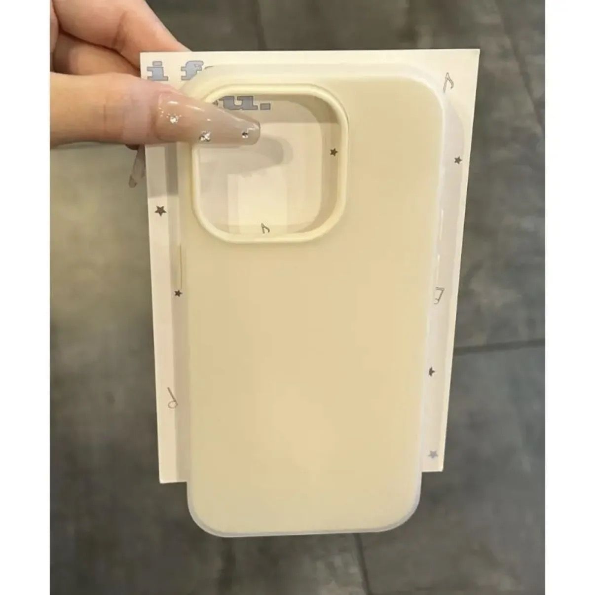 Skin-feel jelly case  antique white  no printing