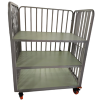 Le lit de coupe utilise un équipement auxiliaire Voiture de coupe à trois couches Chariot industriel Voiture d'emballage lâche Brouettes