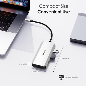 Base de Conexión Wavlink WL-UMD304 <span class=keywords><strong>Mini</strong></span> Dock HD MI 4K Quad Display USB C, con Entrega de Energía de 85W, para Windows, Económica - Product Image 6