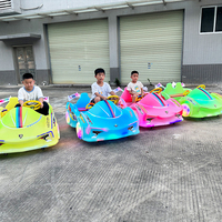 Voiture à batterie pour enfants et adultes, voiture d'amusement carrée, voiture double lumineuse, parc de jeux, voiture télécommandée