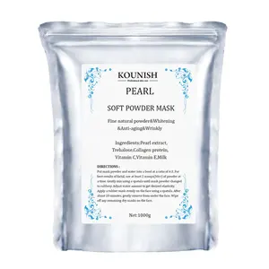 Korean Natural Organic Pearl Milk Peel Off Face Soft Modeling Facial Collagen Whitening Powder Mask