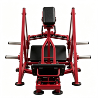 Máquina de remo inclinada con carga de placas BJ6004 para gimnasio, equipo de fitness para entrenamiento de espalda