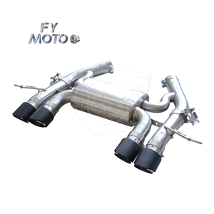 Escape Catback para <span class=keywords><strong>BMW</strong></span> S58 G80 <span class=keywords><strong>M3</strong></span> M4 2020 + con puntas de escape de fibra de carbono NEGRO MATE - Product Image 4