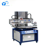 Machine d'impression sérigraphique semi-automatique professionnelle à plat avec moteur PLC et roulement pour autocollants céramiques 380V 3-4KW