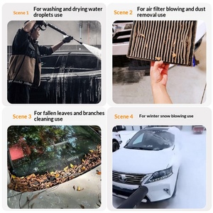 เครื่องเป่าลมร้อนเชอร์นเปา สำหรับเป่าแห้งห้องเครื่องยนต์ ล้างรถ และเป่าแห้งฟิล์ม 2400 วัตต์ สีแดง - Product Image 2