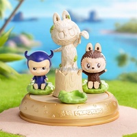 100% authentique pour Pop Mart Labubu PVC Figure monstres jouant à des jeux série scène ensembles mystère aveugle boîte jouets