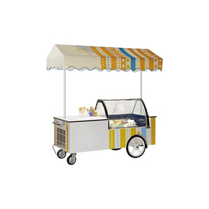 มินิน่ารักสีชมพูมือถืออาหารไอศครีมไอศครีมม้วนถนนรถเข็น - Product Image 1