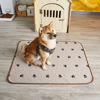 Alas Anjing AOSEN yang Dapat Digunakan Kembali, Alas Bersalin Penyerap dengan Cetakan Khusus, Alas Hewan Peliharaan Anti Selip Tahan Air untuk Sofa, Kandang, dan Latihan Toilet