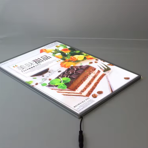 Bảng menu quảng cáo siêu mỏng A1/A2/A3/A4 cho nhà hàng & cửa hàng trà sữa-Thang máy ngoài trời Sử dụng màn hình <span class=keywords><strong>LED</strong></span> nhôm & kính - Product Image 3