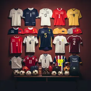 Échantillon gratuit nouvelle saison dernière conception maillot d'uniforme de football de qualité thaïlandaise maillot de football de club populaire personnalisé 23/24 maillots de football