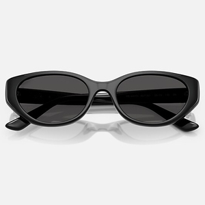 Unique Black Cat-Eye Sunglasses <b>Tinted</b> Lenses Trendy Eyewear UV400 Protection for Street Style Sunglasses - Product Image 3