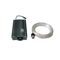 Kit d'éclairage de voiture ciel étoilé à fibre optique 18W RGBW LED, moteur lumineux à fibre optique Starlight + 0,75 mm fibre optique 500 pièces de 3 mètres de long