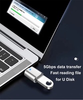 Buy Online Mobile Phone USB OTG Adapter with Light USB C 3.0 Conversion Connector for Keyboard Mouse U Disk