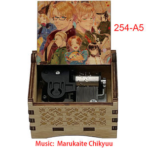 Caja de música de madera de Anime Hetalia Marukaite Chikyuu Melody the World Twinkle regalo para fanáticos de Amine - Product Image 5