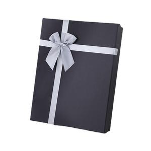 Boîte-cadeau vide noire sur mesure ciel et terre couverture boîte-cadeau en papier nœud papillon pour robe - Product Image 5