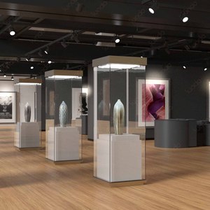 SUNDO museo arte <span class=keywords><strong>accademia</strong></span> espositiva vetrina vetro temperato legno illuminazione a LED per museo negozio di cosmetici centro commerciale di lusso - Product Image 3