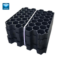 Grille hexagonale en plastique HDPE pour stabiliser les allées, pavés pour gravier et pelouse
