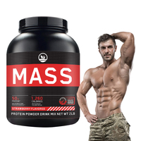 OEM Wholesale Mass Gainer Protein <strong>Powder</strong> Creatine & Vitamins Muscle Recovery & Growth Strawberry Flavor Weight Gainer Supplement