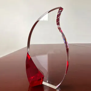 निर्माता अनुकूलित थोक लक्जरी क्रिस्टल ग्लास उद्यम पुरस्कार सर्वश्रेष्ठ क्रिस्टल स्मारिका ट्रॉफी
