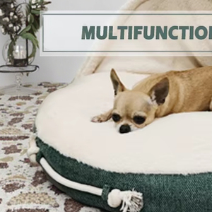 Cama para mascotas de tamaño pequeño de alta calidad con dosel lavable, tienda para perros al por mayor con cubierta extraíble, cama de felpa para animales - Product Image 1