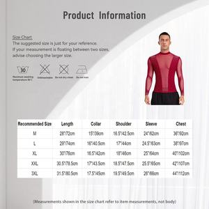 Haut de danse latine pour hommes, t-shirt, chemisier pour ballet, chacha, tango, costumes de scène, vêtements de performance, vêtements d'entraînement de danse - Product Image 6