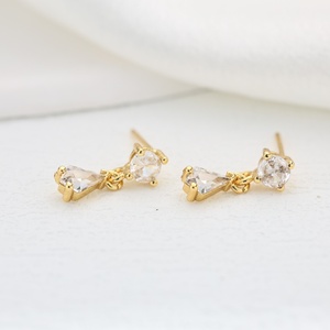 Boucles d'oreilles pendantes étoile élégantes pour femmes, plaquées or, zircon, accessoires classiques pour le quotidien, style simple et personnalisé, vente chaude - Product Image 2
