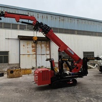 Vente directe usine – Grue araignée mobile pliable de type chenillé, petite grue araignée à bras télescopique, capacité 3 tonnes, hauteur de levage 10 m