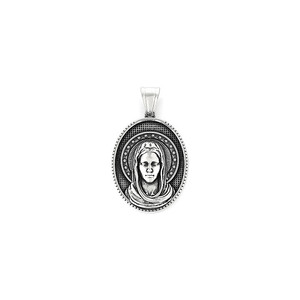 Joyería de acero inoxidable, accesorio de retrato de moda, colgante de marca redondo para hombre de acero inoxidable estilo Punk retro <span class=keywords><strong>Maria</strong></span>. - Product Image 1