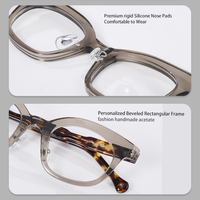 Vente en gros de montures optiques en acétate rétro, montures de lunettes vintage Boston pour hommes et femmes, lunettes ovales classiques
