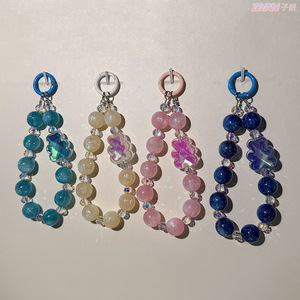 Correa para Teléfono con Cuentas Brillantes de Cielo Estrellado, Colgante de Cristal para Teléfono, Cadena para Llavero, Colgante para Teléfono - Product Image 1