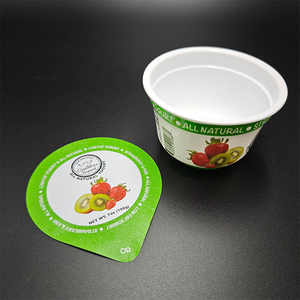 Vaso de Plástico Desechable de 200 ml/200 g para Yogur de <span class=keywords><strong>Fresa</strong></span> y Kiwi <span class=keywords><strong>con</strong></span> Sello de Aluminio - Product Image 4