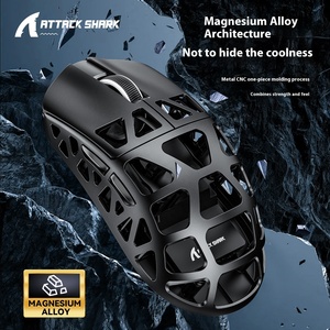 เมาส์ Attack Shark R3 Magnesium Claw 3395 Alloy น้ำหนักเบา รองรับ 4K8K สำหรับเกมอีสปอร์ต ไฟ RGB แบ็คไลท์ เชื่อมต่อผ่าน USB สามโหมด - Product Image 3