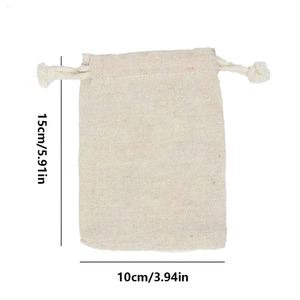 Sac à cordon en coton personnalisé, écologique, en toile de coton, avec logo imprimé, pour emballage cadeau et rangement - Product Image 6