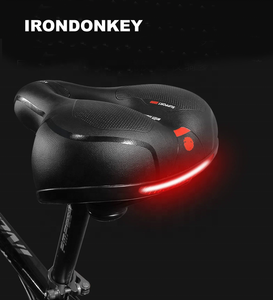 IRONDONKEY 自行车座垫尾灯座垫套 自行车座垫 超软大屁股加厚座垫 皮革自行车座垫 - Product Image 6