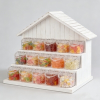 ECOBOX Conteneur en plastique hermétique pour fruits secs, biscuits, bonbons, gommes, confiseries, et autres aliments en vrac