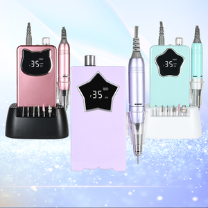 Professionnel puissant Nail Art moteur électrique perceuse à ongles Maniche 35000 tr/min rose étoile E fichier pour ongles - Product Image 1