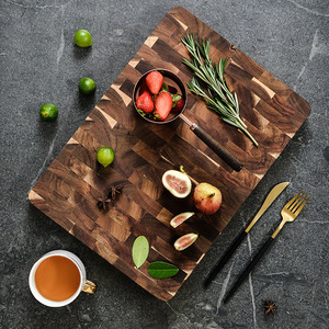 Planches <span class=keywords><strong>à</strong></span> <span class=keywords><strong>découper</strong></span> en bois d'acacia <span class=keywords><strong>massif</strong></span> de haute qualité OEM/ODM, grandes, pour la viande, les légumes, la cuisine - Product Image 5