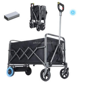 折りたたみ式 電動 ビーチトロリー カート キャンプ用 フォールディングワゴン 高耐久性 - Product Image 2