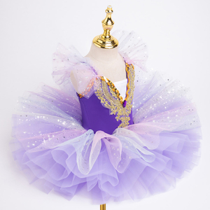 HIPPO KIDS Tutu de ballet professionnel Lago des cygnes blanc pour enfant, costumes de danse de fête pour ballerine, robe tutu de ballet, <span class=keywords><strong>5</strong></span> couleurs - Product Image 5
