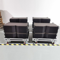 Solution professionnelle 2 voies double 8 pouces Line Array haut-parleurs passifs longue portée avec aimant néodyme impédance 8 Ohm