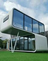 Extérieur préfabriqué hôtel chez l'habitant bureau conteneur mobile petit luxe Apple Pod espace modulaire capsule maison