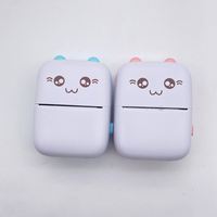 Printer Mini Portabel Thermal Saku untuk Stiker, Printer Foto USB, Printer Pad Thermal, Pencetakan Thermal Hitam Putih C9 5pcs