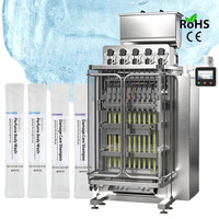 Machine d'emballage automatique multi-voies pour liquides, sachets stick, gel douche, shampoing et autres gels liquides
