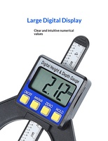 Calibrador Digital Electrónico de Alta Precisión para Medir Profundidad 0-80mm, para Trabajos de Bricolaje, Medición de Altura de Agujeros en Sierras de Mesa para Madera