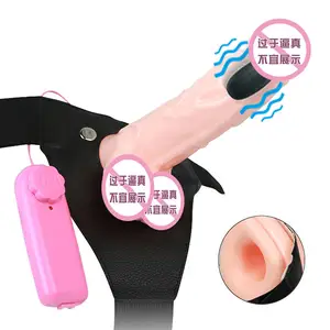 2024 grosir murah Thrusting Vibrator dapat dipakai Dildo terbaik dapat dipakai G Spot Vibrator Dildo untuk Wanita Pria Pasangan celana seks