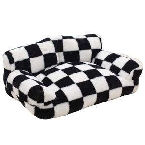 Lit pour chat ou chien de taille moyenne <span class=keywords><strong>à</strong></span> grande avec housse amovible, canapé-lit de luxe lavable, tapis doux, confortable, chaud, résistant aux griffures et <span class=keywords><strong>à</strong></span> l'usure - Product Image 6